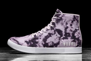 Nobull High-Top Tie-Dye Canvas Men's Trainers Purple | Australia (UK7860)